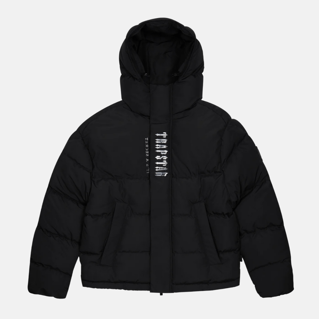 Trapstar Decoded Hooded Puffer 2.0 Jacket – Black/Camo - ZipLocker